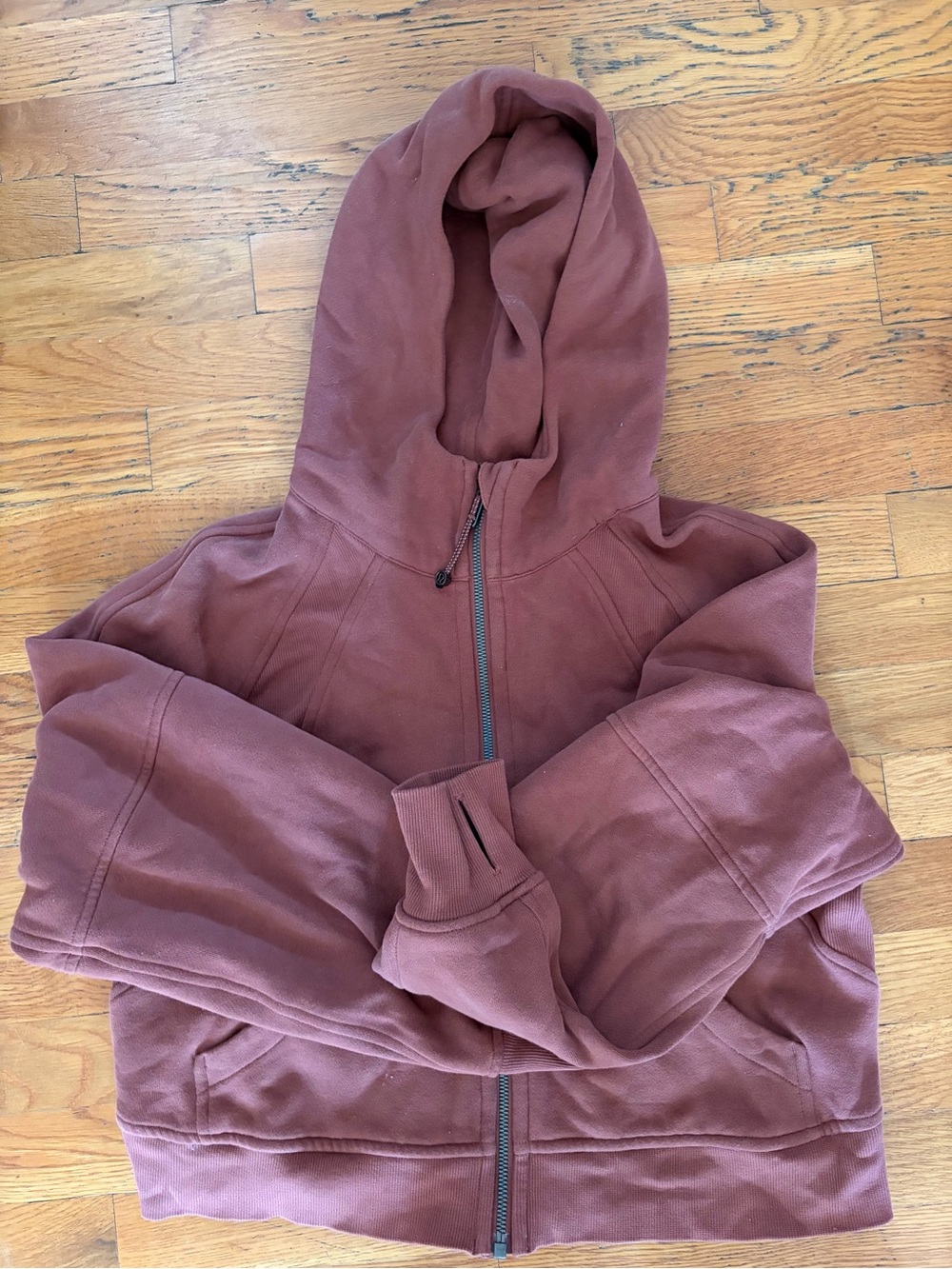 lululemon athletica Zip Hoodie in Rusty Terracotta XS/s